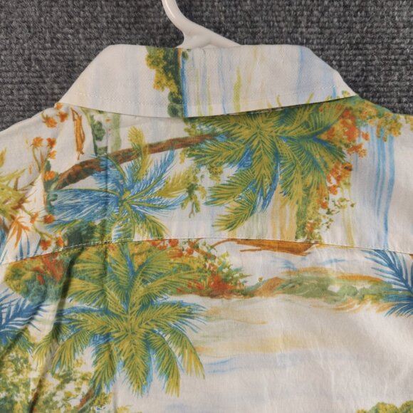 Tori Richard Beach Scene Print Hawaii Large Short Sleeve Colorful Cotton USA - Picture 16 of 16